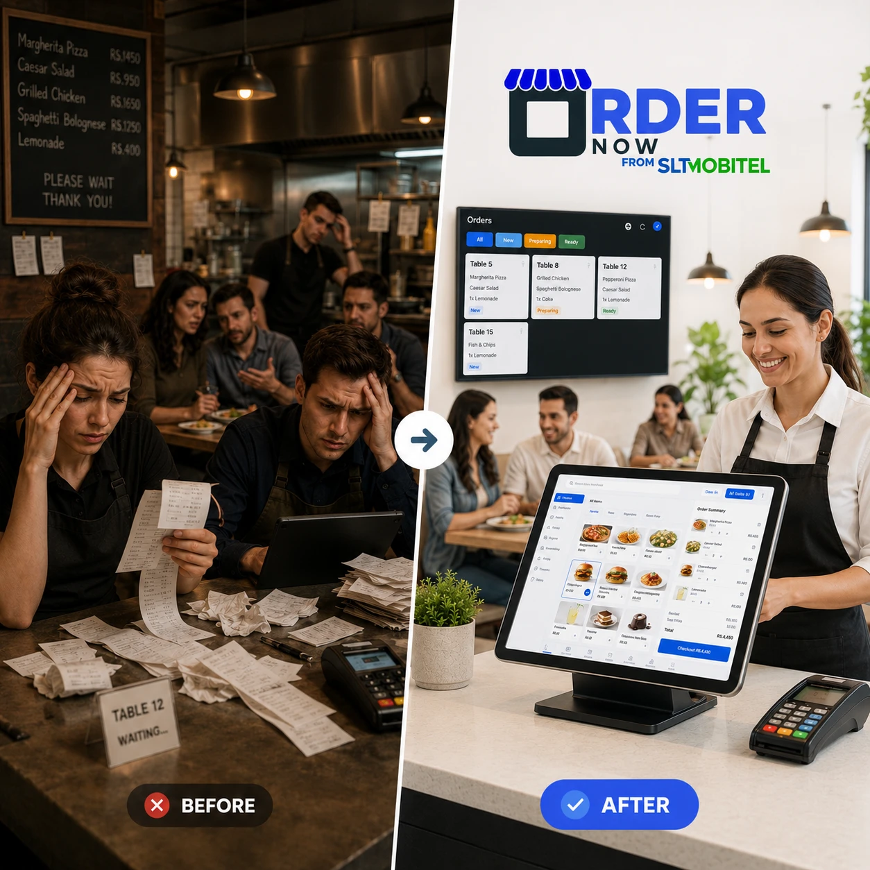 Restaurant POS problem and solution comparison with OrderNow